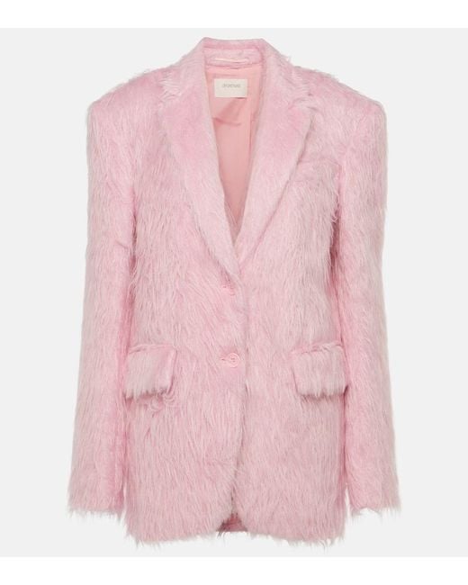 Sportmax Pink Cicala Alpaca-blend Blazer