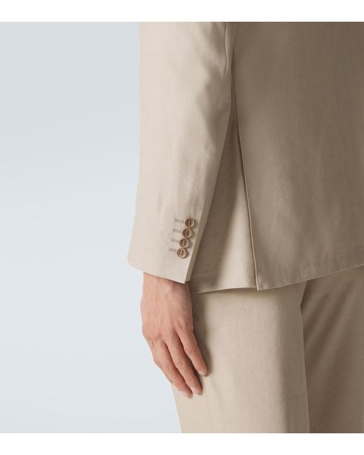 Canali Natural Linen And Wool Suit for men