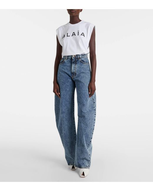 Alaïa White "" T-Shirt