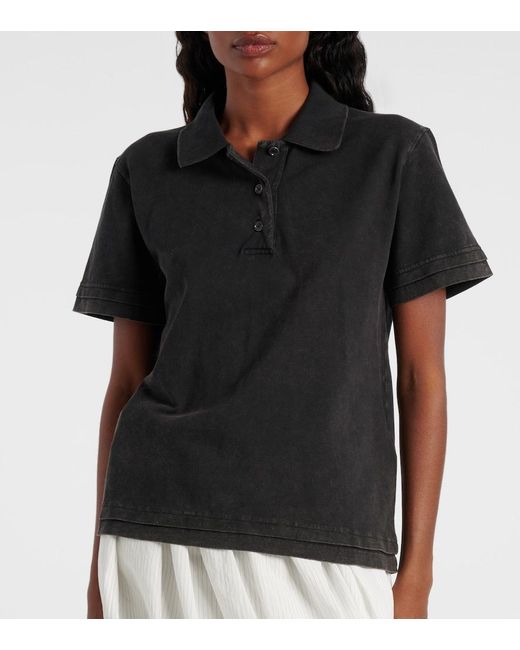 J.W. Anderson Black Polohemd Aus Baumwoll-Pique