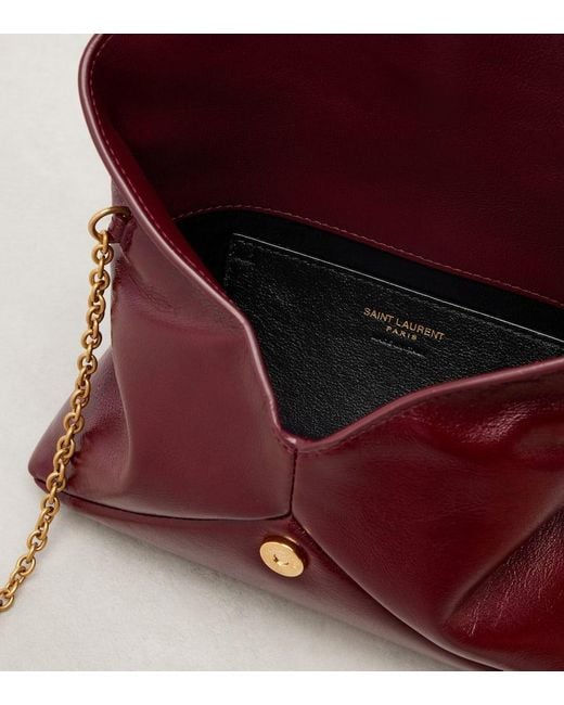 Saint Laurent Red Schultertasche Cassandre Mini Aus Leder