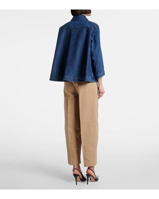 Altuzarra Blue Hayden Double-Breasted Denim Jacket