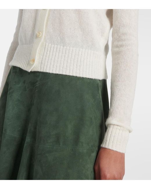 Altuzarra White Thea Wool And Alpaca-Blend Cardigan