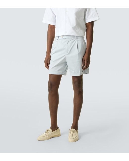 Lardini Blue Cotton-Blend Shorts for men