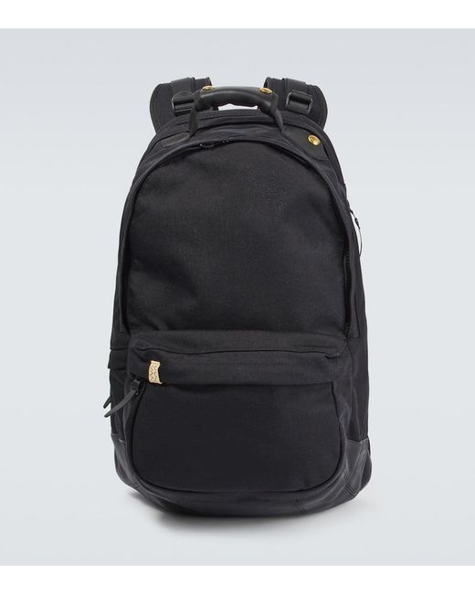 Visvim Black Leather-trimmed Backpack for men