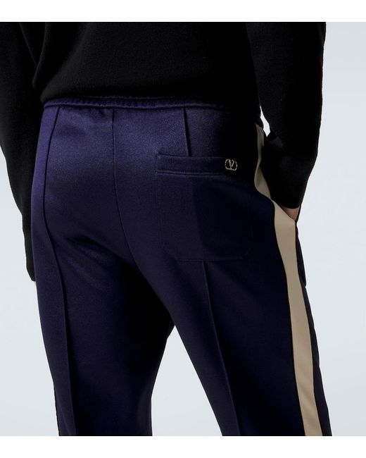 Valentino Blue Technical Sweatpants for men