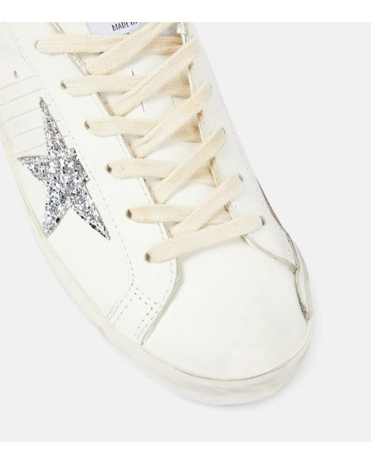 Golden Goose Deluxe Brand White Sneakers Super-Star aus Leder