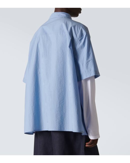 Loewe Blue Paula's Ibiza Cotton-blend Bowling Shirt for men