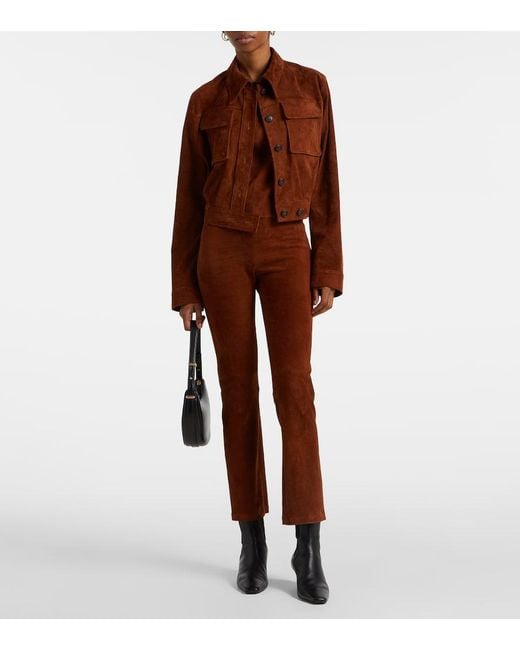 Stouls Brown Halterneck Suede Top