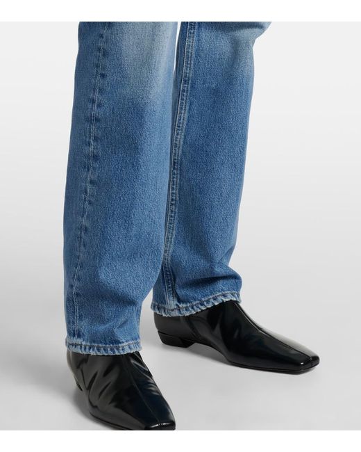 Citizens of Humanity Blue Zurie High-Rise Straight-Leg Jeans
