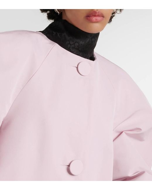 Cappotto oversize in taffeta di Nina Ricci in Pink