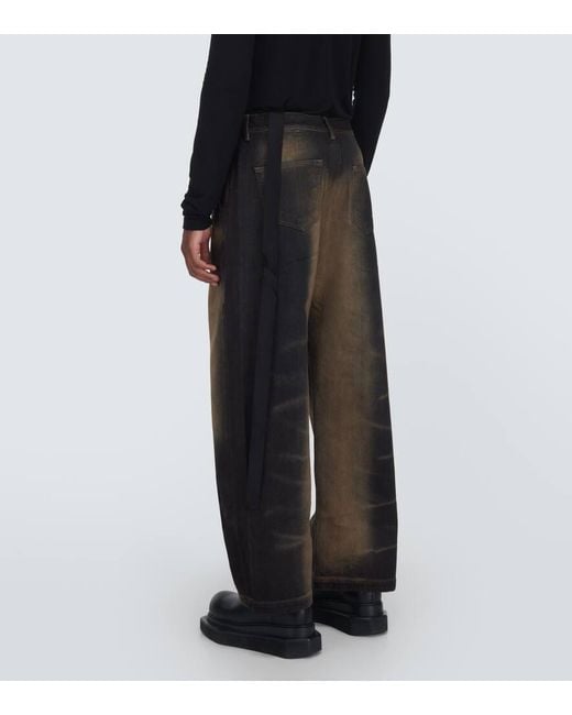 Rick Owens Gray Geth Wide-Leg Jeans for men