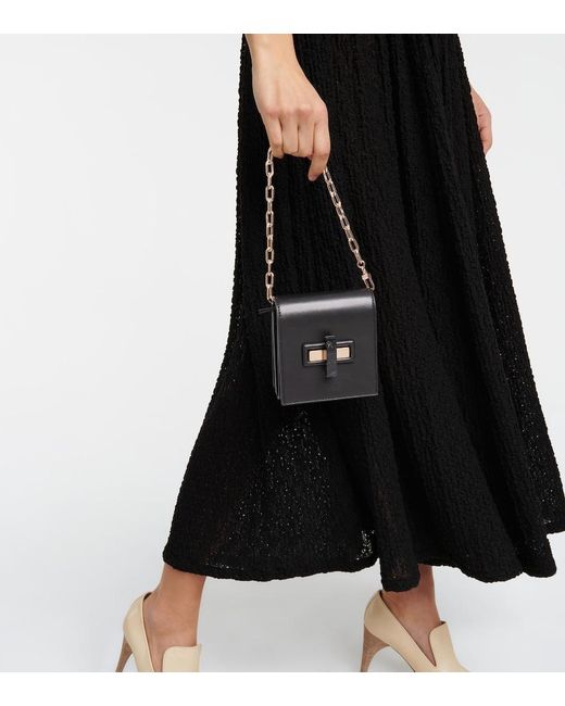 Gabriela Hearst Black Fiona Leather Clutch