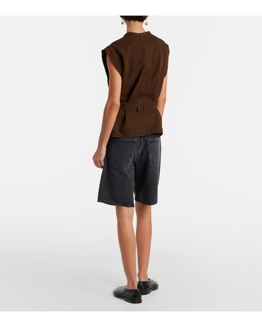 Citizens of Humanity Blue Ayla Denim Bermuda Shorts