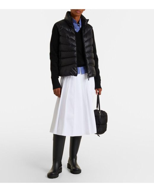 Moncler Black Kickstream Rain Boots