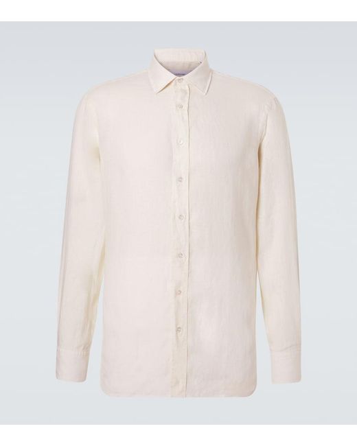 Lardini Natural Linen Shirt for men