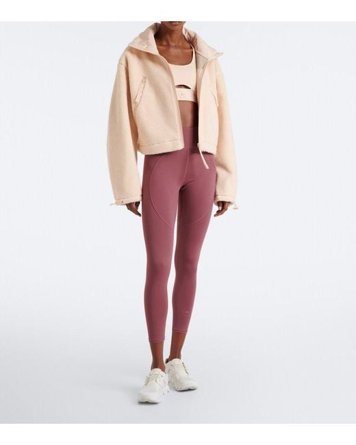 Adidas By Stella McCartney Natural Hooded Teddy Jacket