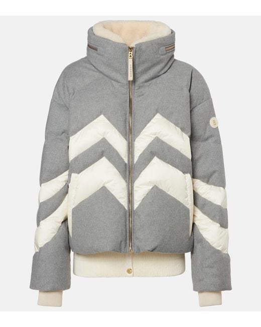 Bogner Gray Valea Down Ski Jacket