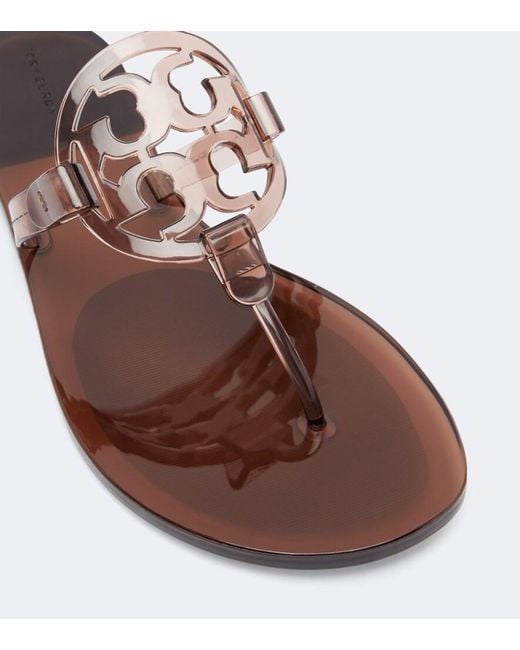 Tory Burch White Miller Thong Sandals