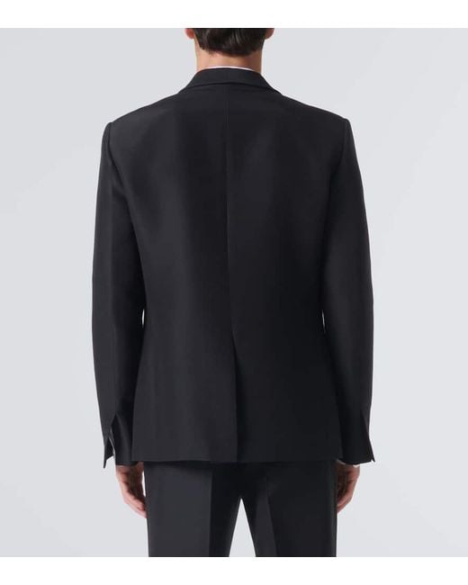 Loro Piana Black Cashmere And Silk Suit Jacket for men