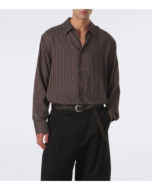Studio Nicholson Brown View Striped Shirt for men
