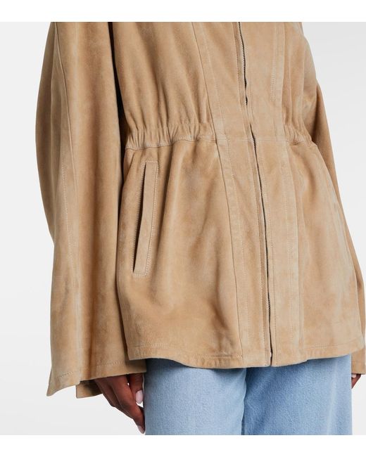 Nour Hammour Natural Passage Suede Jacket