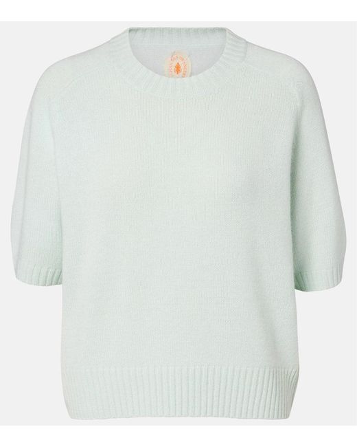 Jersey De Cachemir Jardin Des Orangers de color White