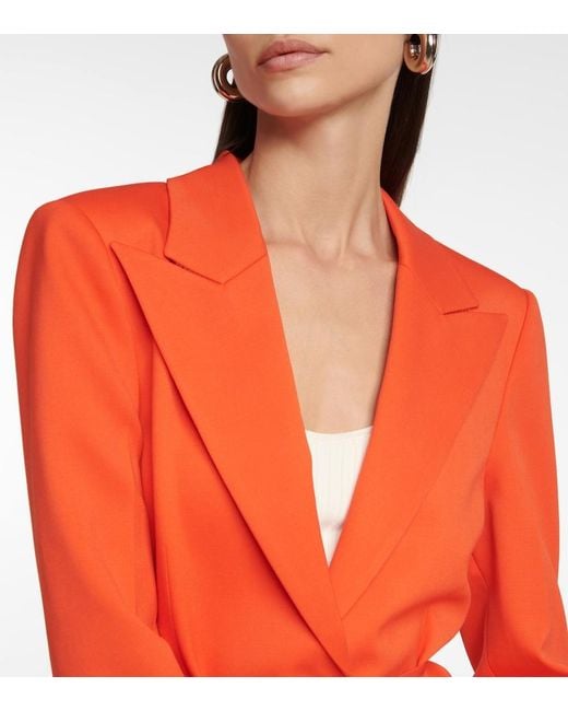 Altuzarra Orange Fenice Wool Blazer
