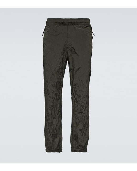 Stone Island Gray Compass Track Pants for men