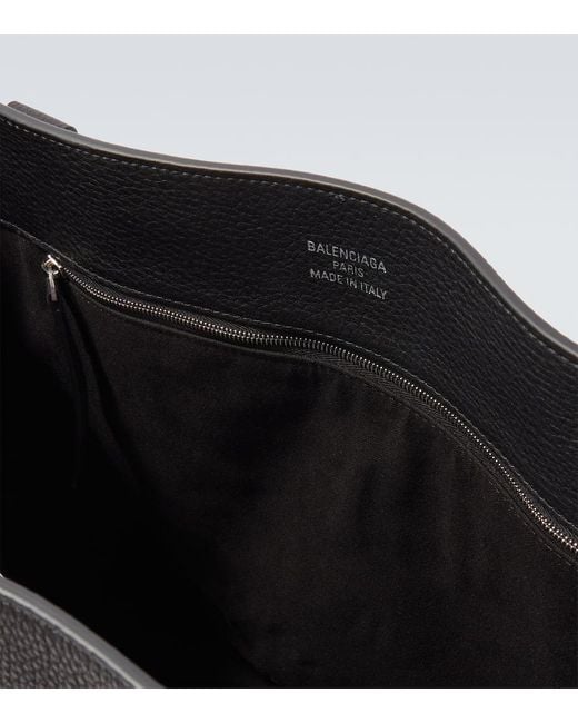 Tote Credit De Piel Balenciaga de hombre de color Black