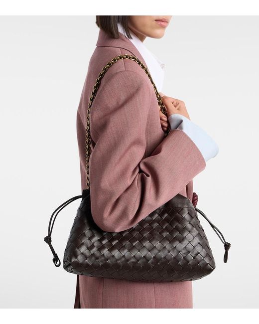 Bottega Veneta Black Dustbag Notte Medium Shoulder Bag