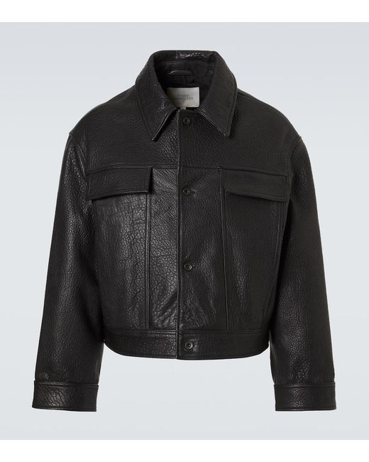 Studio Nicholson Black Leather Jacket for men