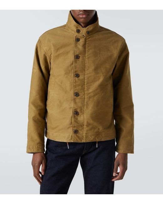 RRL Green Corduroy-Trimmed Cotton Jacket for men
