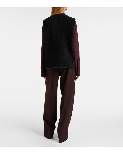 Blazé Milano Black Weste Gliss Aus Shearling