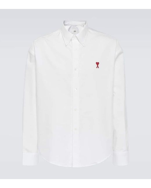 Camicia Ami de Cour in cotone di AMI in White da Uomo