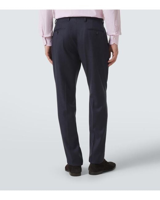 Lardini Blue Virgin Wool Suit for men