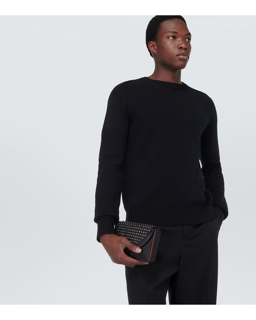 Cartera Explorafunk De Piel Con Cadena Christian Louboutin de hombre de color Black