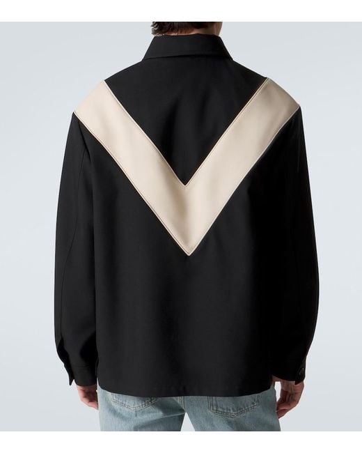 Valentino Black Vlogo Gabardine Jacket for men