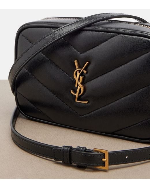 Borsa A Tracolla Loulou Mini di Saint Laurent in Black
