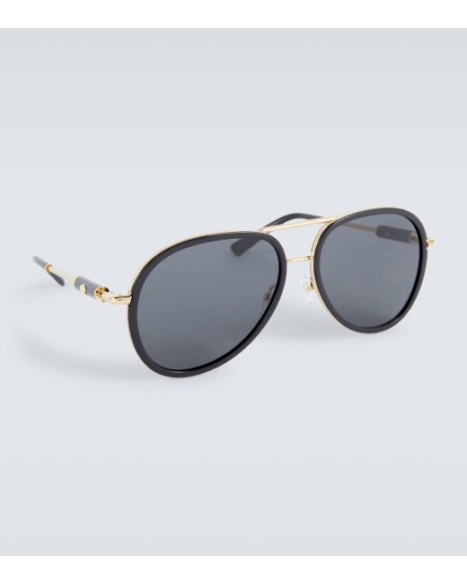 Versace Brown Medusa Roller Aviator Sunglasses for men