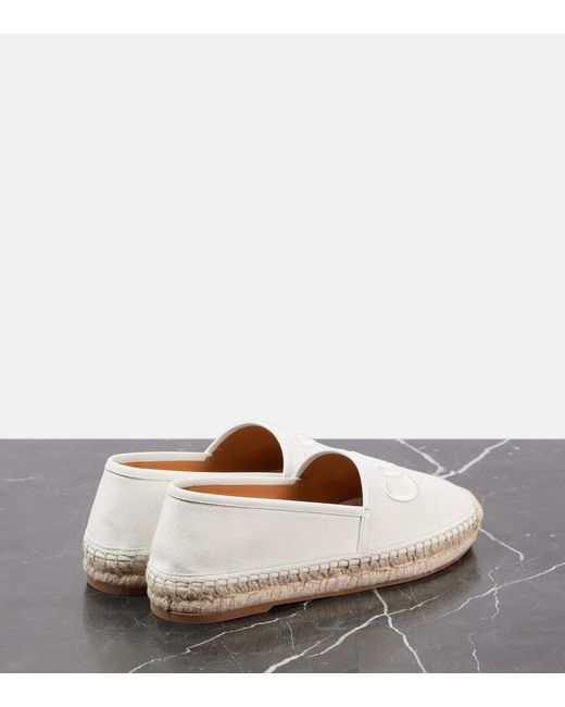 Chloé White Espadrilles Isla Aus Canvas