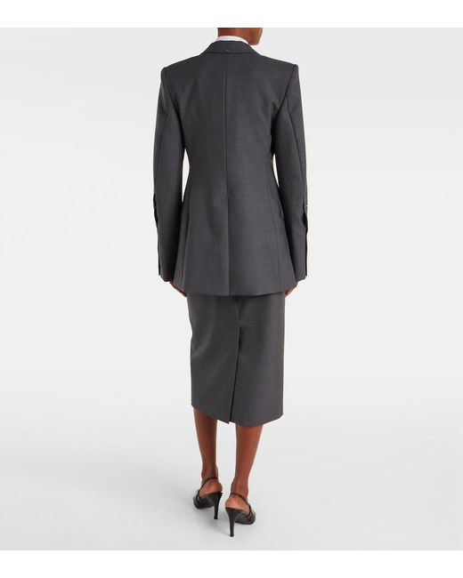 Sportmax Black Ranghi Virgin Wool Blazer