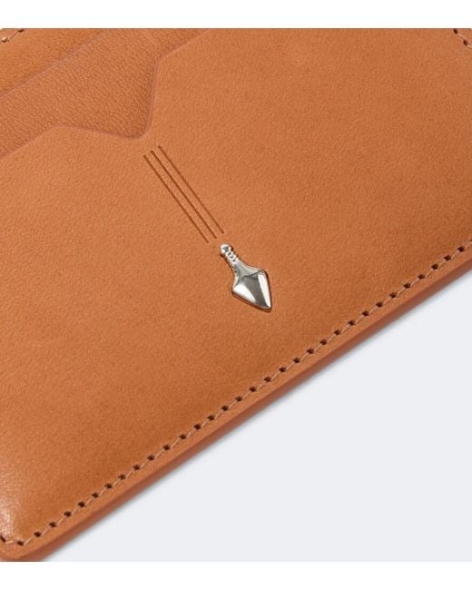 Jacques Marie Mage Brown Theodore Leather Card Holder for men