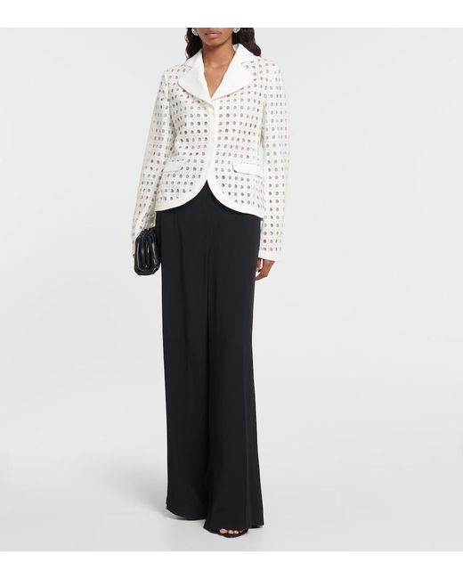 Giambattista Valli White Macrame Jacket