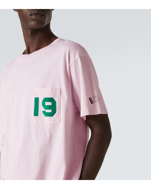 Bode Pink Cobra Printed Cotton Jersey T-Shirt for men