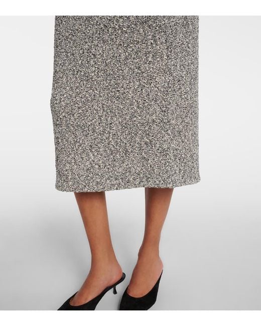 Tory Burch Gray Tweed Pencil Skirt