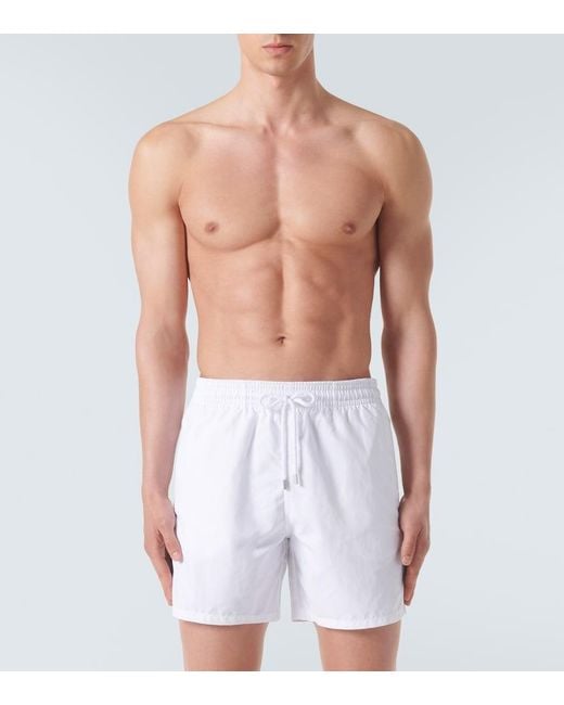 Vilebrequin White Drawstring Swim Shorts for men