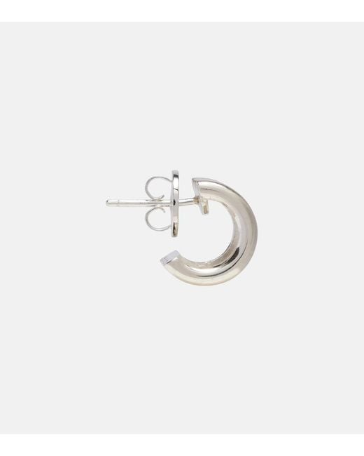DEHANCHE White Hollyhock Sterling Earrings