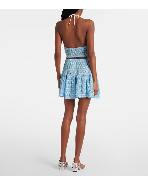 Missoni Blue Minirock Aus Haekelstrick