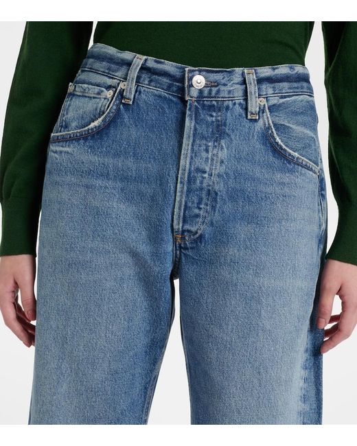 Citizens of Humanity Blue Winslow Mid-Rise Straight Jeans